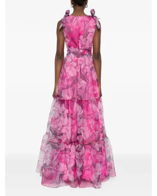 MIAU by Clara Rotescu Kino bow floral dress - サムネイル4