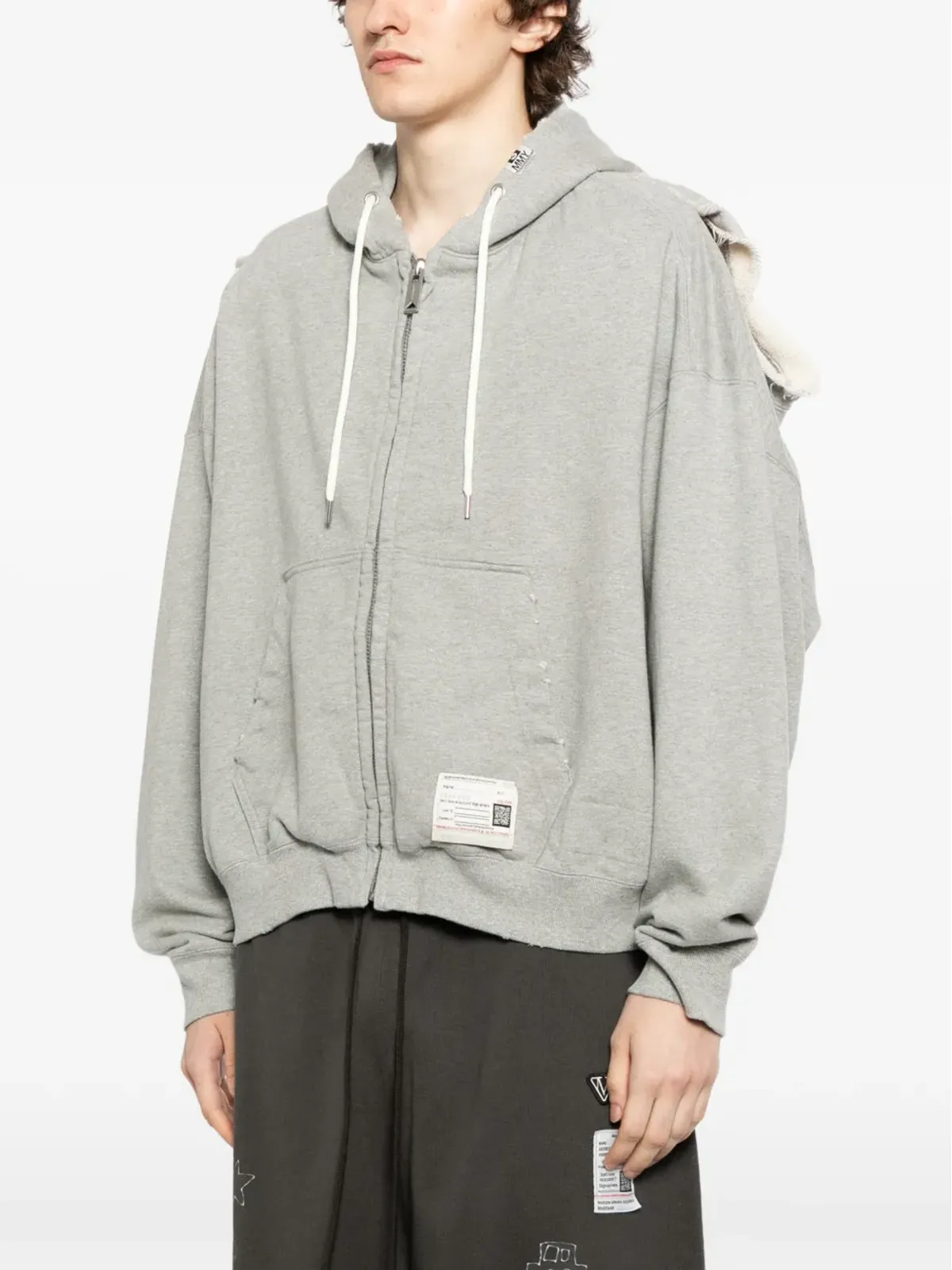 Maison MIHARA YASUHIRO コットンジップアップフーディ - 画像3