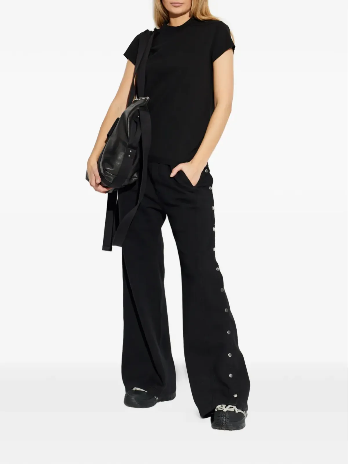 Rick Owens DRKSHDW ショルダーディテール Tシャツ - 画像2