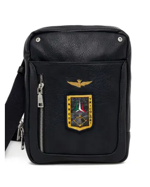 Aeronautica Militare アップリケディテール付きジップ開閉メッセンジャーバッグ - Blue - サムネイル2