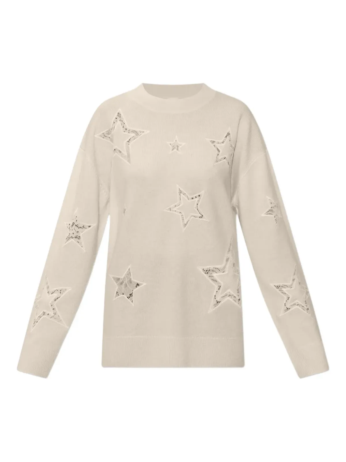 LoveShackFancy 星モチーフのレースセーター - 画像1
