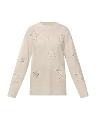 LoveShackFancy 星モチーフのレースセーター - サムネイル1