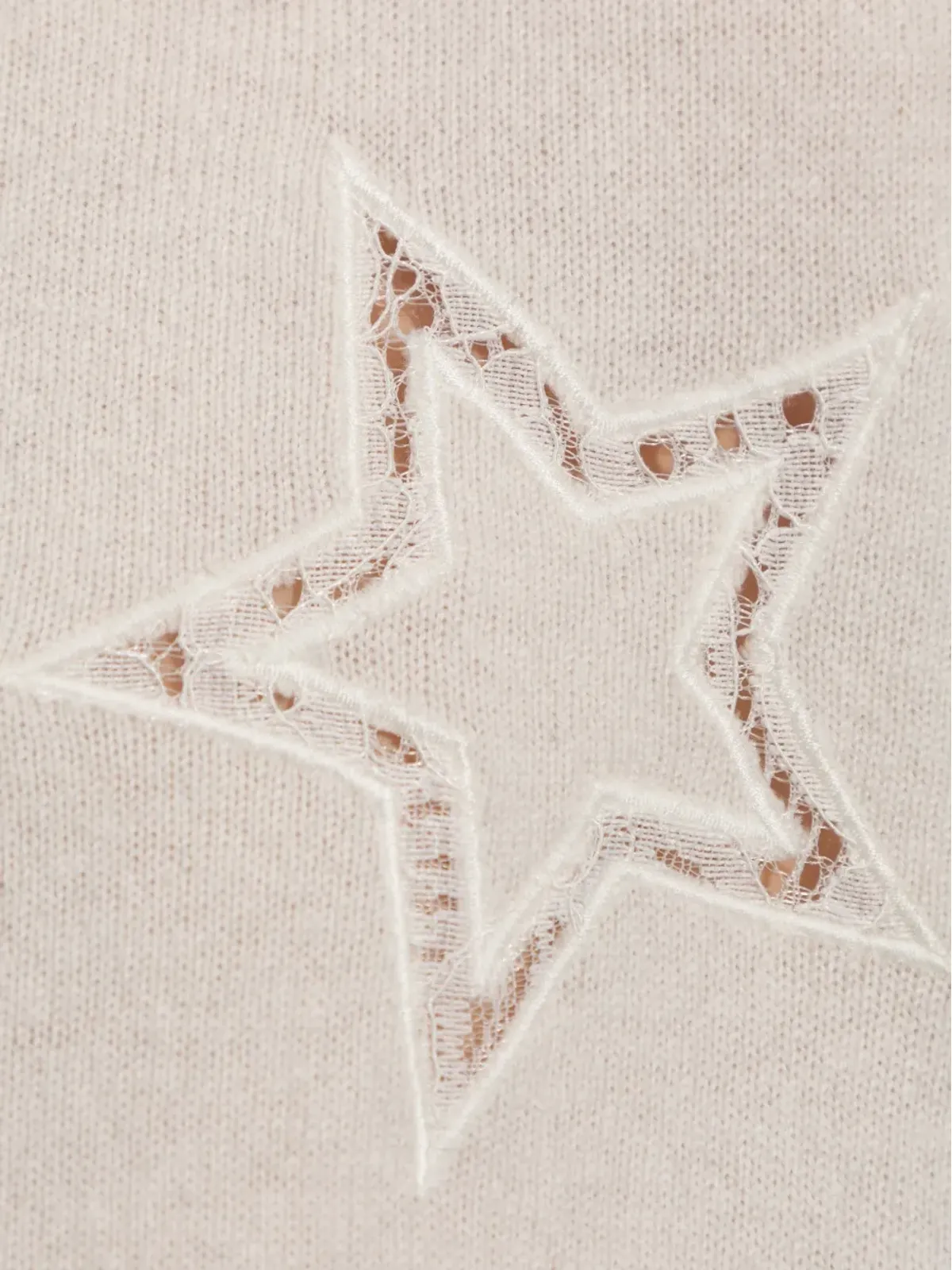 LoveShackFancy 星モチーフのレースセーター - 画像5