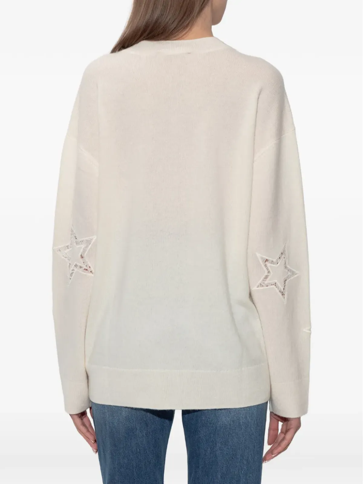 LoveShackFancy 星モチーフのレースセーター - 画像4
