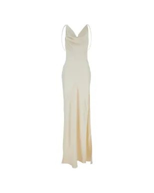THE ANDAMANE cowl-neck slip dress - Neutrals - サムネイル1