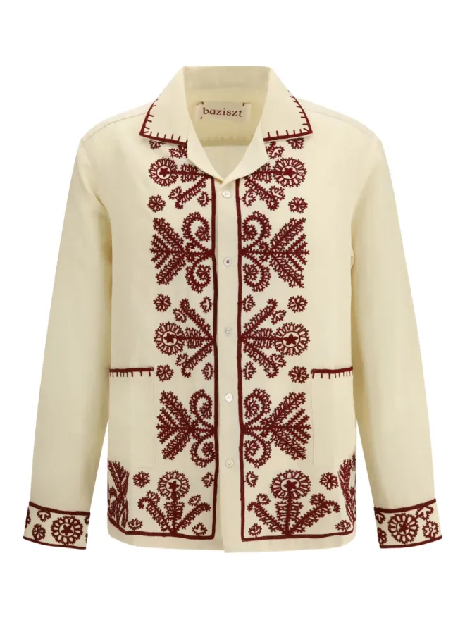 Baziszt Baziszt フォジェール刺繍シャツ - ベージュ系の商品画像