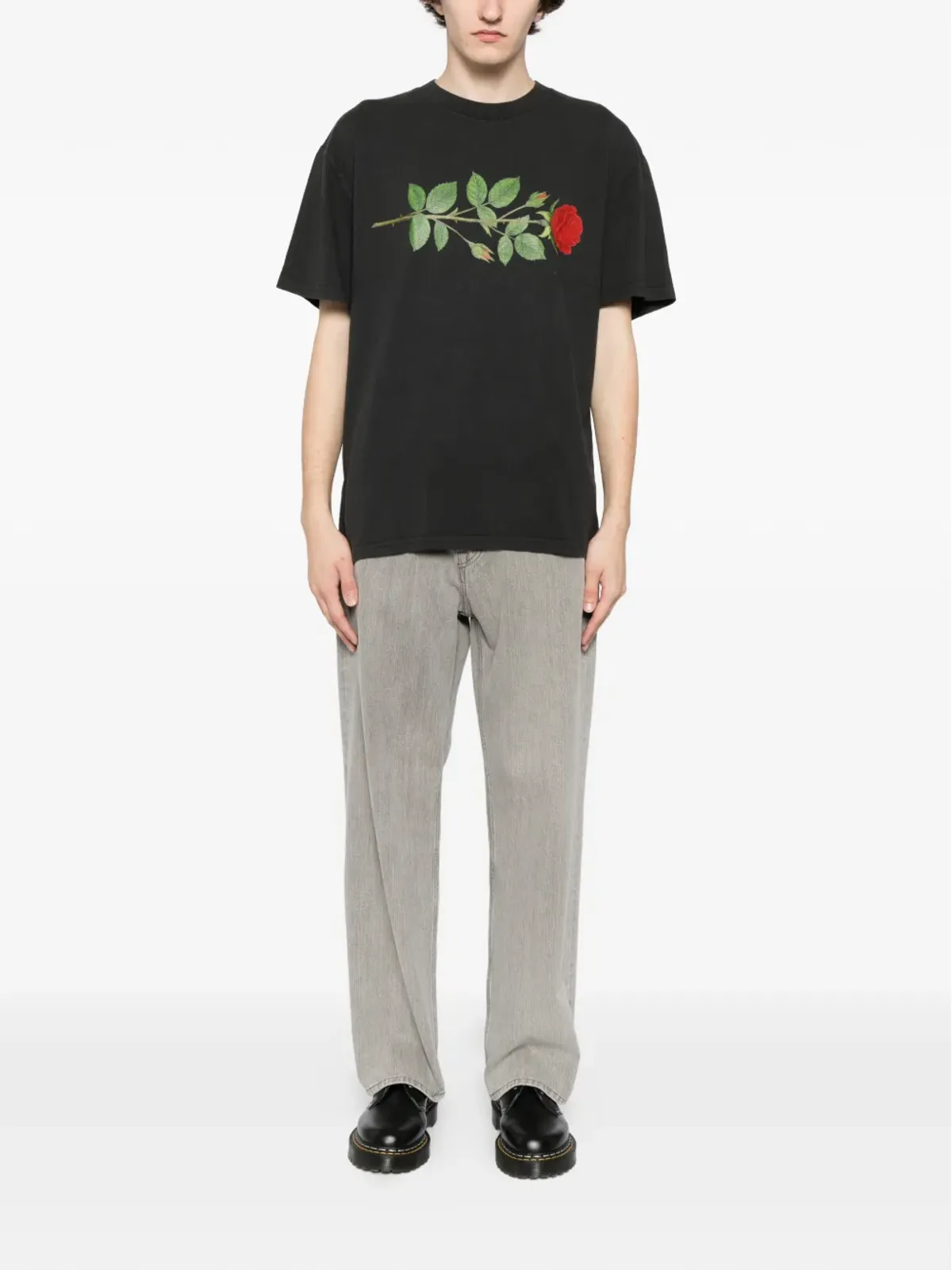 Melt ローズプリント Tシャツ - 画像2