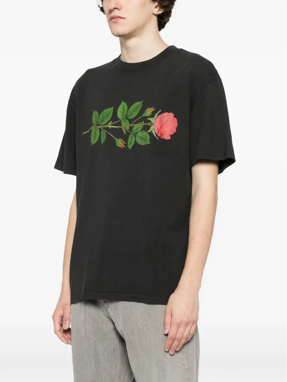 Melt ローズプリント Tシャツ - 画像3