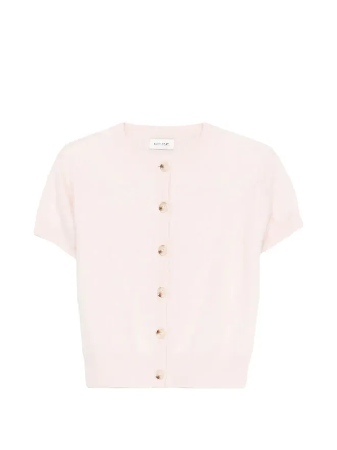 Soft Goat Soft Goat ブラッシュド・ショートスリーブカーディガンの商品画像