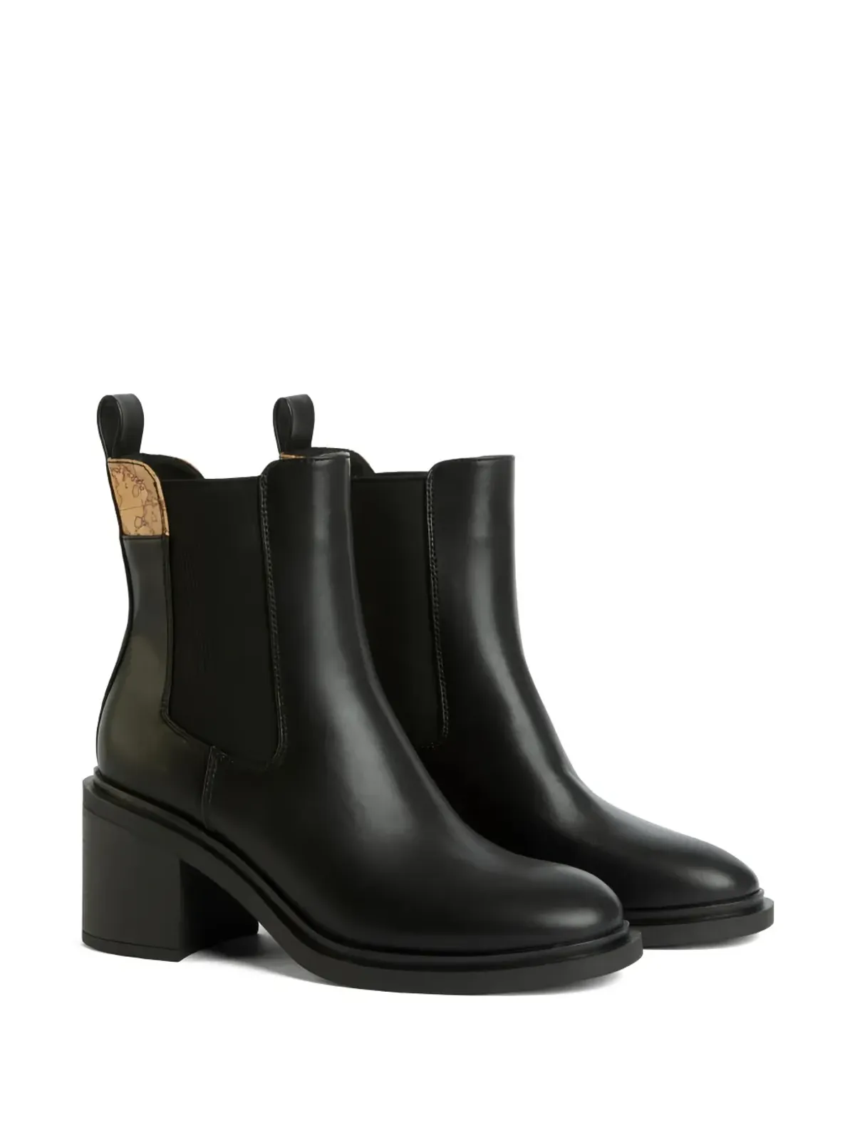 ALVIERO MARTINI 1° CLASSE ブロックヒール パネルドブーツ - 画像2