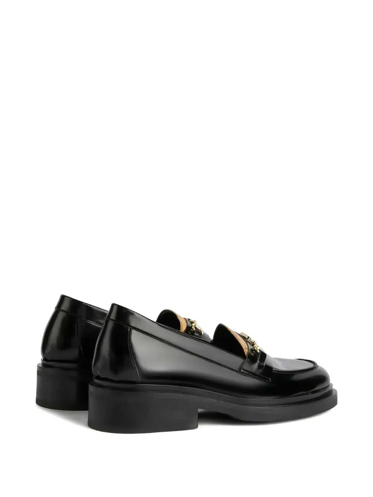 ALVIERO MARTINI 1° CLASSE エナメルホースビット ローファー - ブラック - 画像3