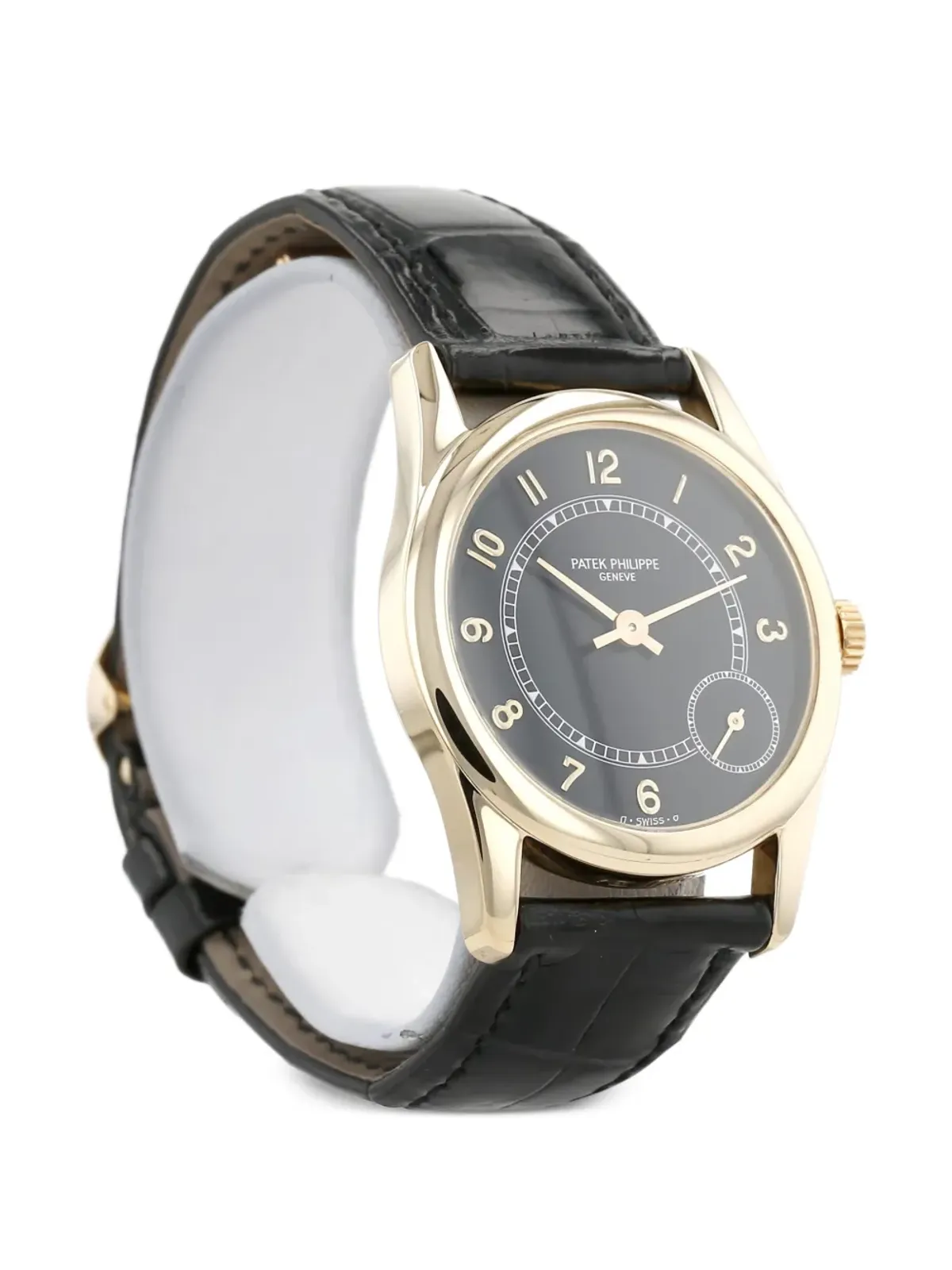 Patek Philippe Pre-Owned 1994s Calatrava アラビア数字ウォッチ ブラック - 画像3