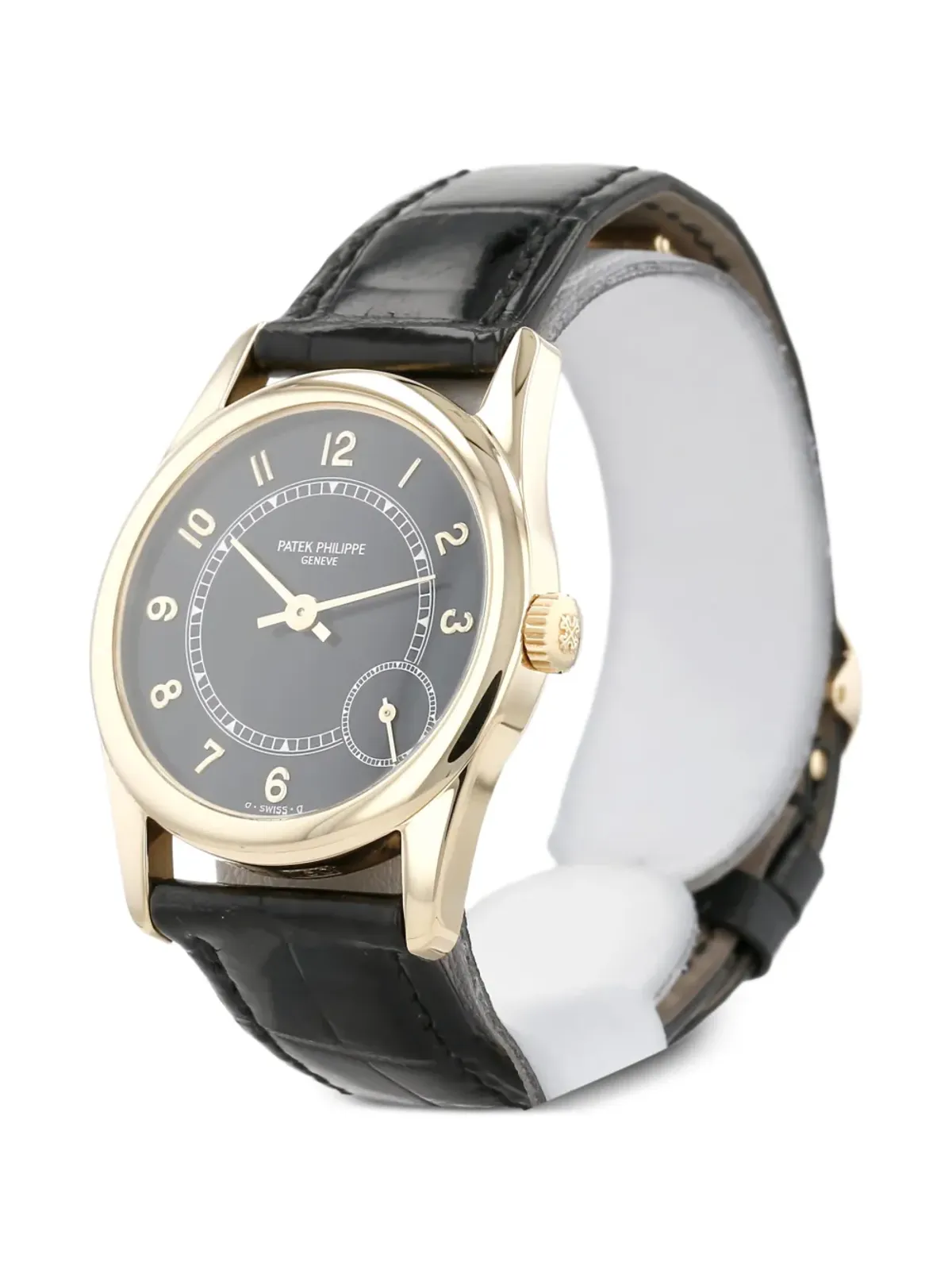 Patek Philippe Pre-Owned 1994s Calatrava アラビア数字ウォッチ ブラック - 画像4