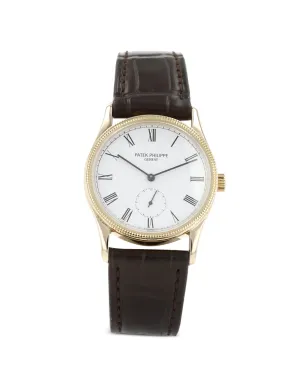 Patek Philippe Pre-Owned 1980's クルース・ド・パリ Calatrava - White - サムネイル1