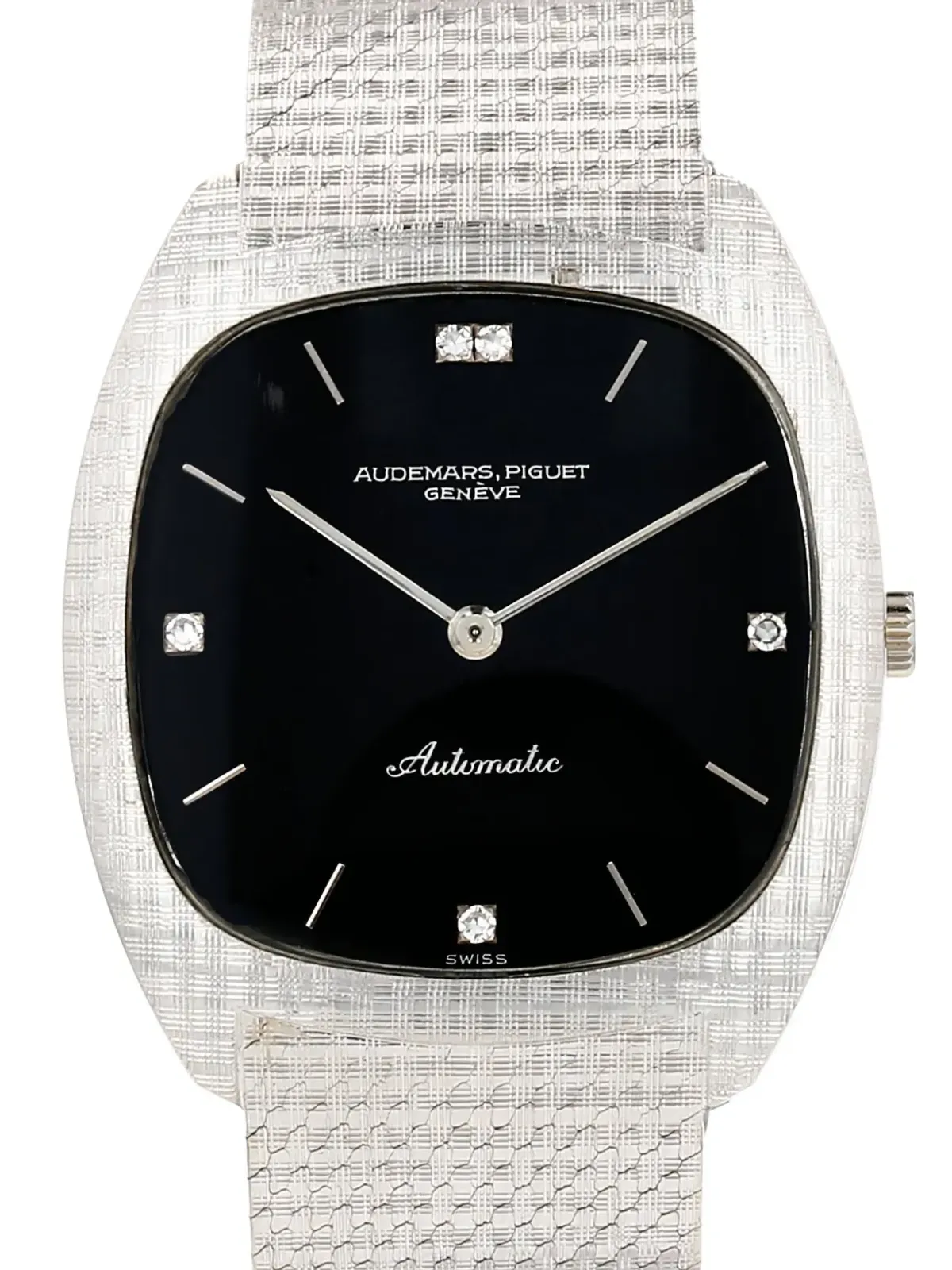 Audemars Piguet 18Kホワイトゴールド ダイヤモンド ウォッチ ブラック - 画像2