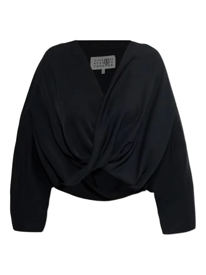 MM6 Maison Margiela MM6 Maison Margiela ツイストVネック ブラウスの商品画像