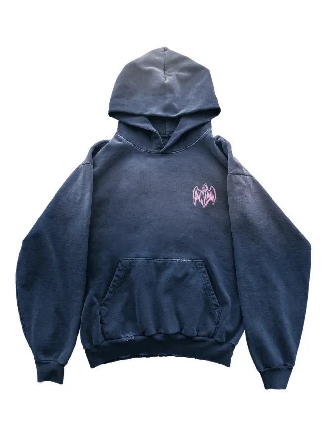Warren Lotas Warren Lotas フェードド・ペオニー・プリント フ hooded sweater - ブルーの商品画像