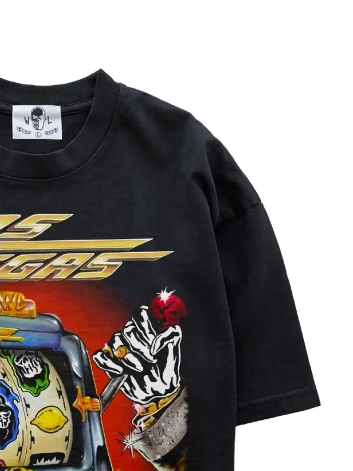 Warren Lotas スロットマシンプリントTシャツ ブラック - 画像2