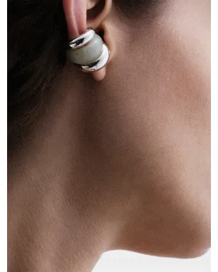 Luminous 27 Criolla aventurine ear cuff - Green - サムネイル2
