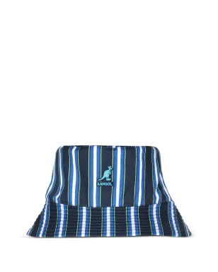 Kangol ストライプ柄バケットハット - Blue - サムネイル1