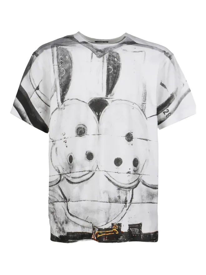 CHITO CHITO Dust SS プリント クルーネック Tシャツ - ホワイトの商品画像