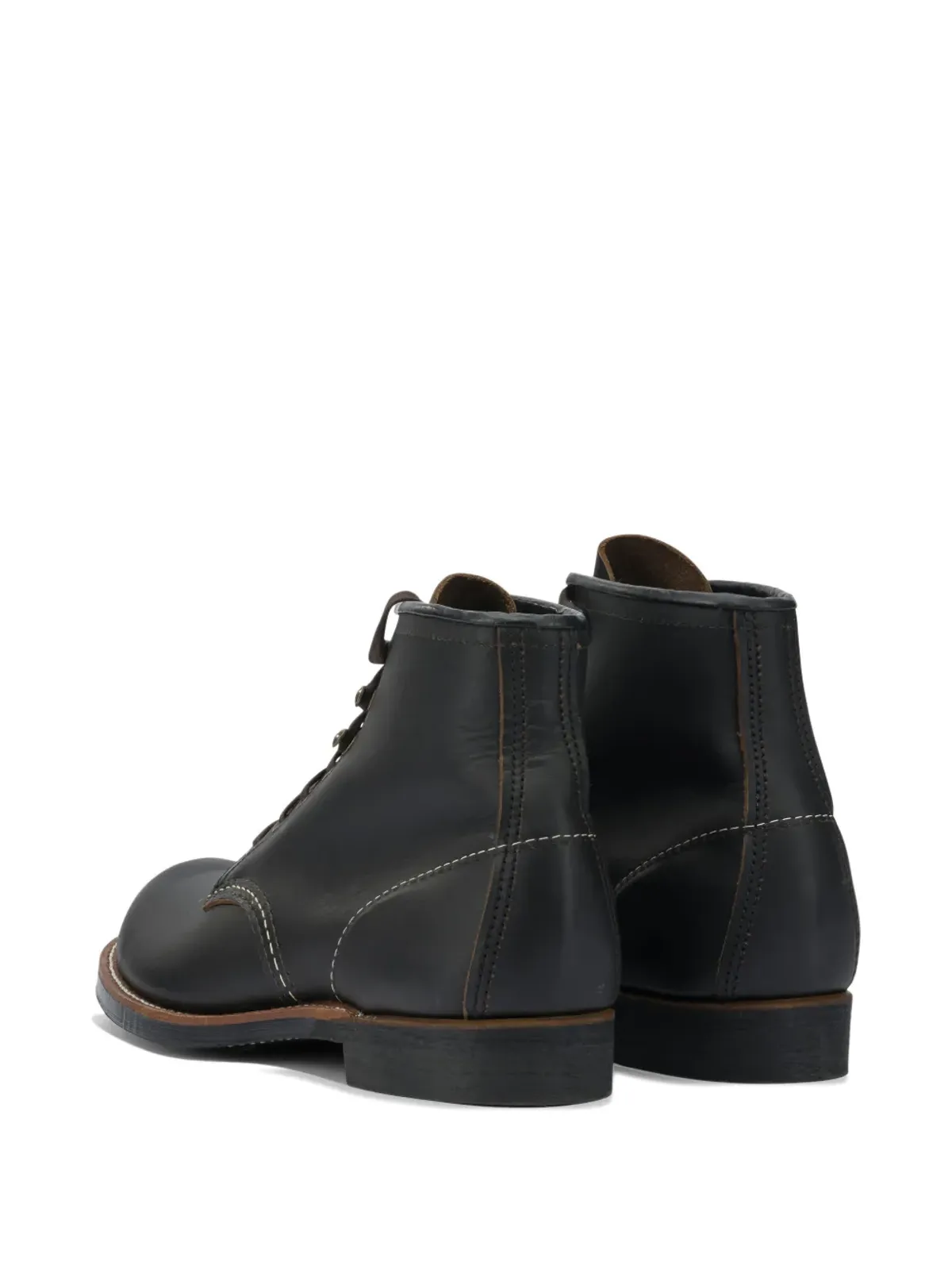 Red Wing Shoes ブラックスミス レースアップ ステッチディテール ブーツ - 画像5