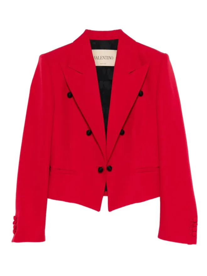 Valentino Garavani Valentino Garavani ボタン付きダブルブレストブレザーの商品画像