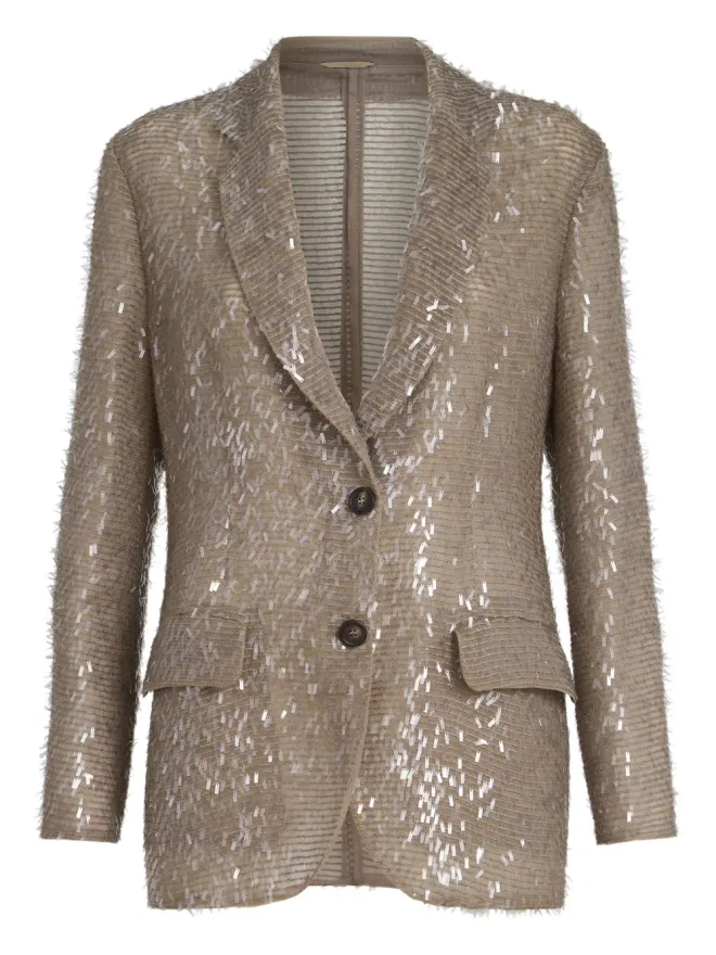 Brunello Cucinelli Brunello Cucinelli ボタン留めブレザーの商品画像