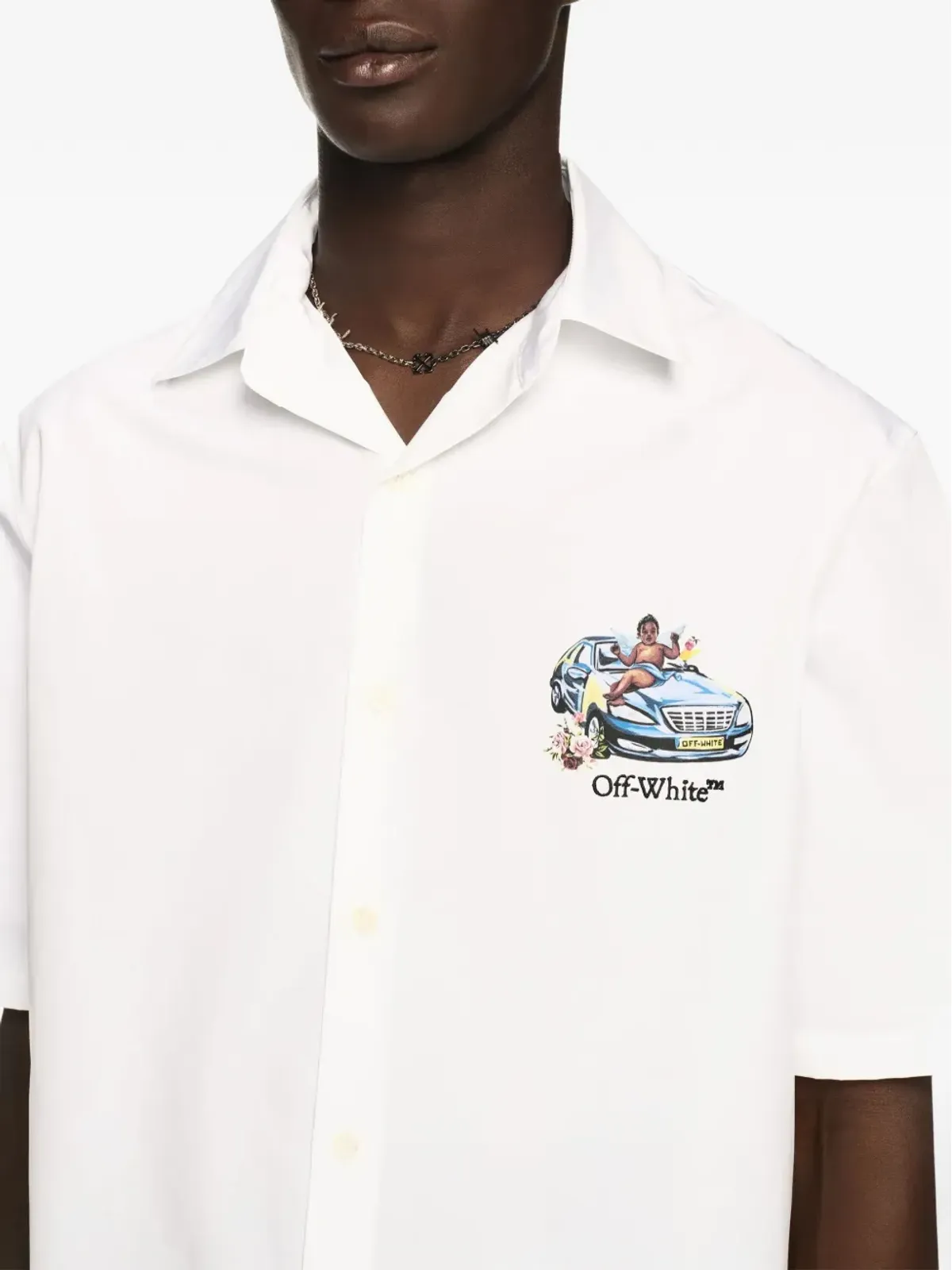 Off-White ビンテージ フレスコシャツ - 画像5
