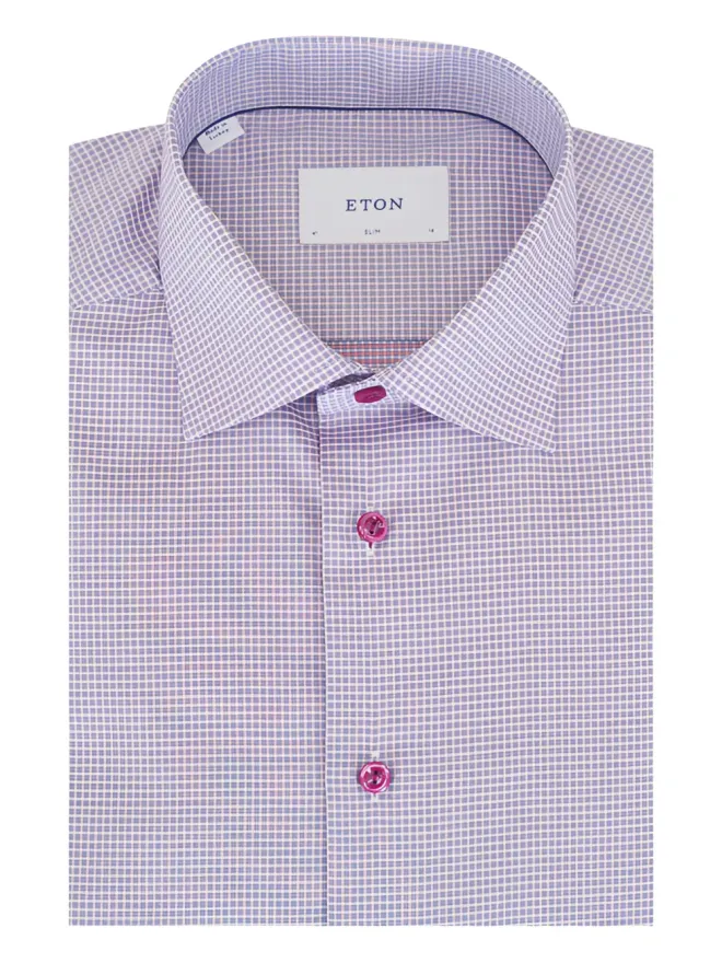 Eton Eton ツイルチェックシャツの商品画像