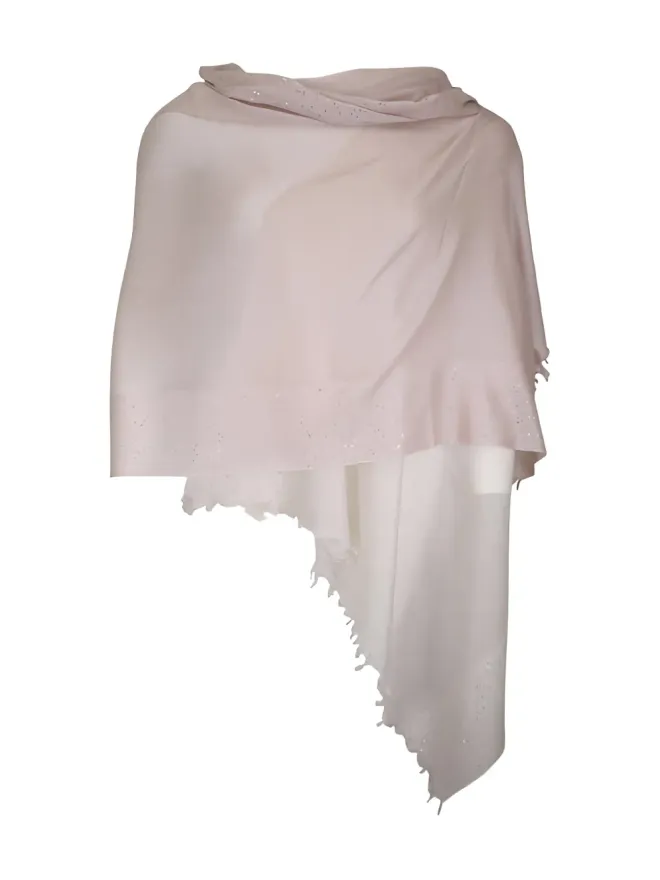 Kinross Cashmere Kinross Cashmere キャメオオmbre フリンジ装飾スカーフの商品画像