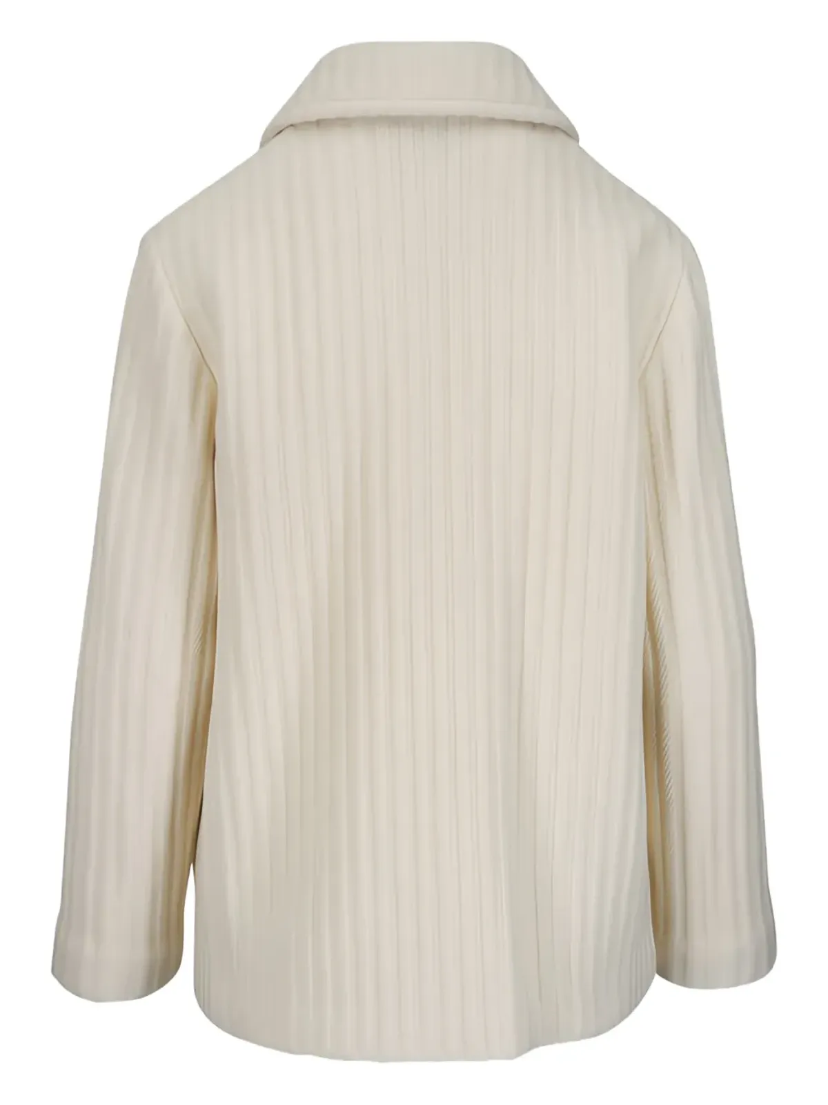 Lafayette 148 アルバスター色 ボタン留め 襟付きジャケット - 画像2