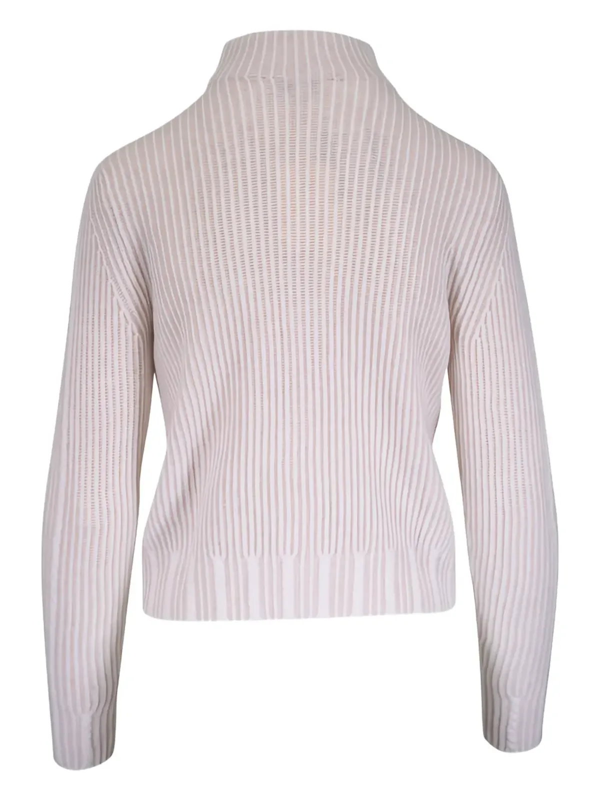 Kinross Cashmere ジップアップリブ編みカーディガン - 画像2