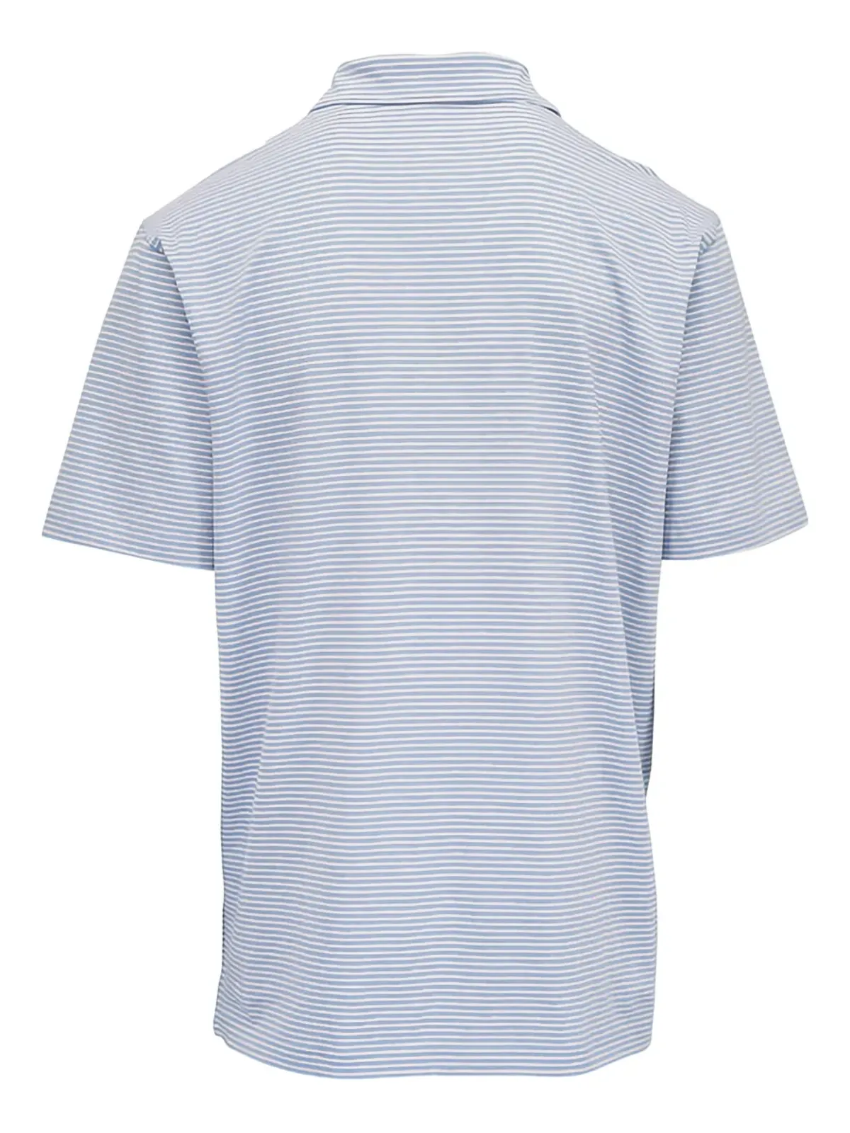 Peter Millar ストライプニットポロシャツ ブルー - 画像2