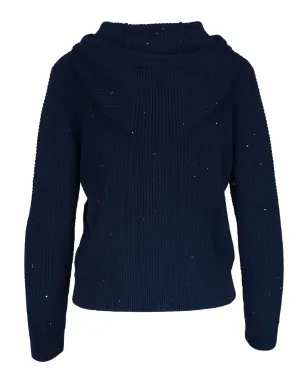 Kinross Cashmere フード付きジップアップセーター - サムネイル2