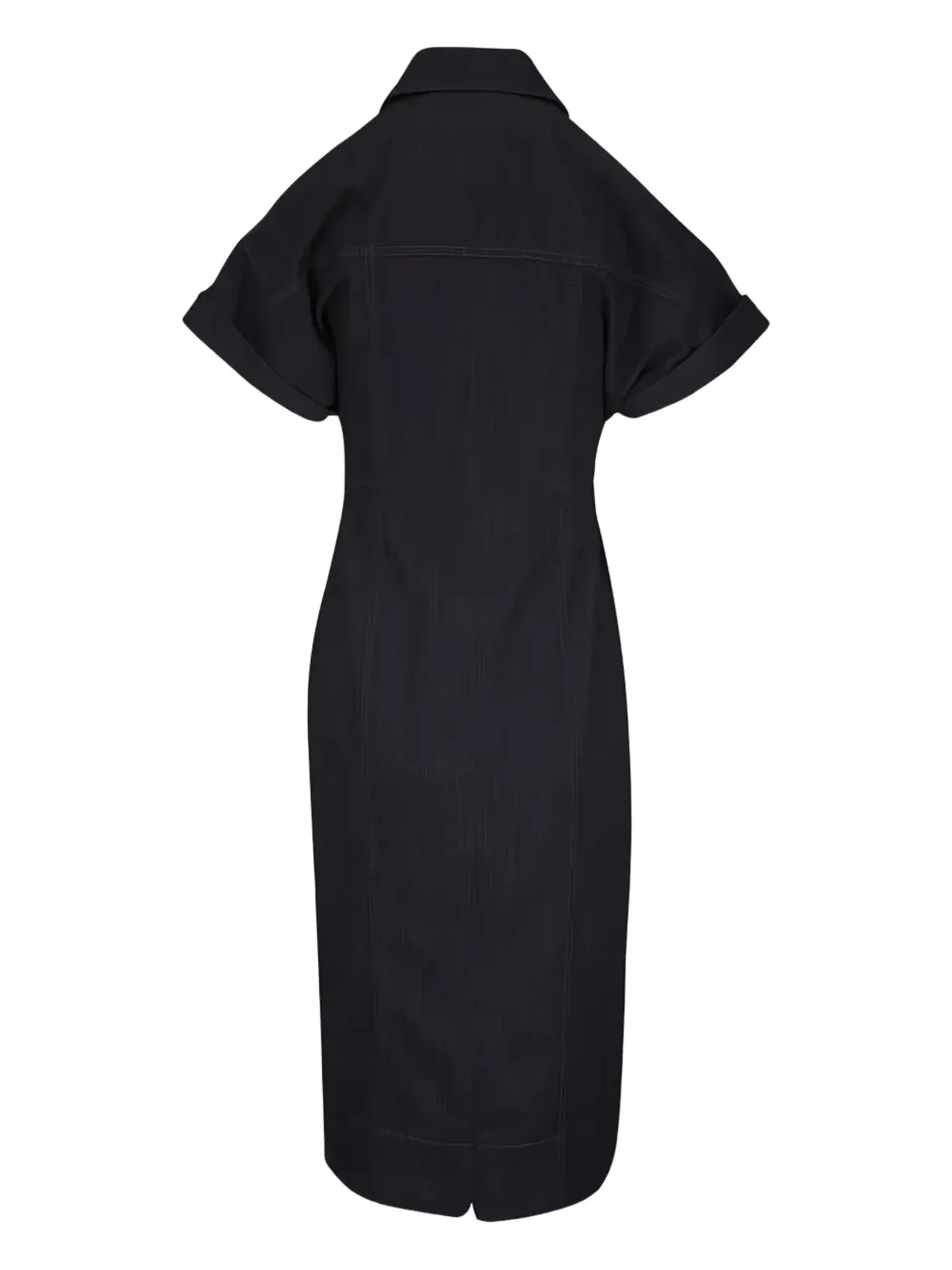 Akris Punto ジップ付きショートスリーブ ミディドレス - ブラック - 画像2