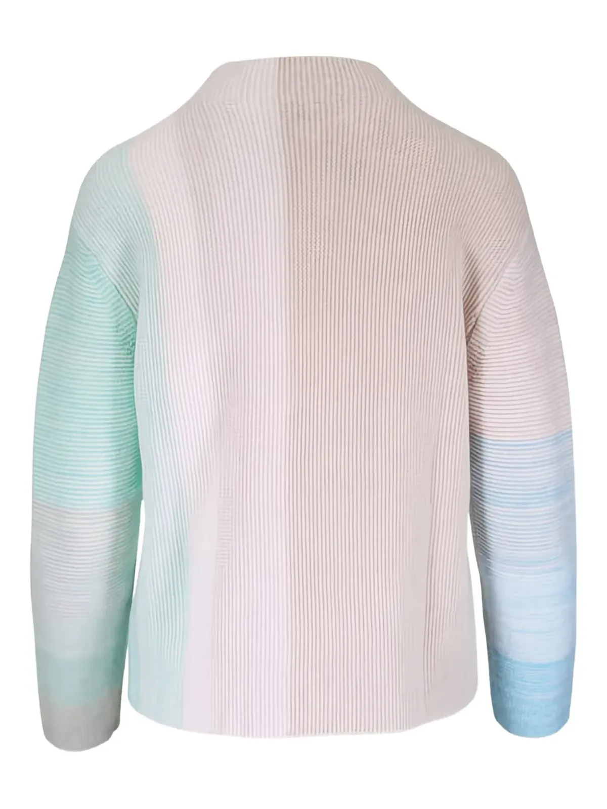 Kinross Cashmere ガーター デューン カラーブロック セーター - 画像2