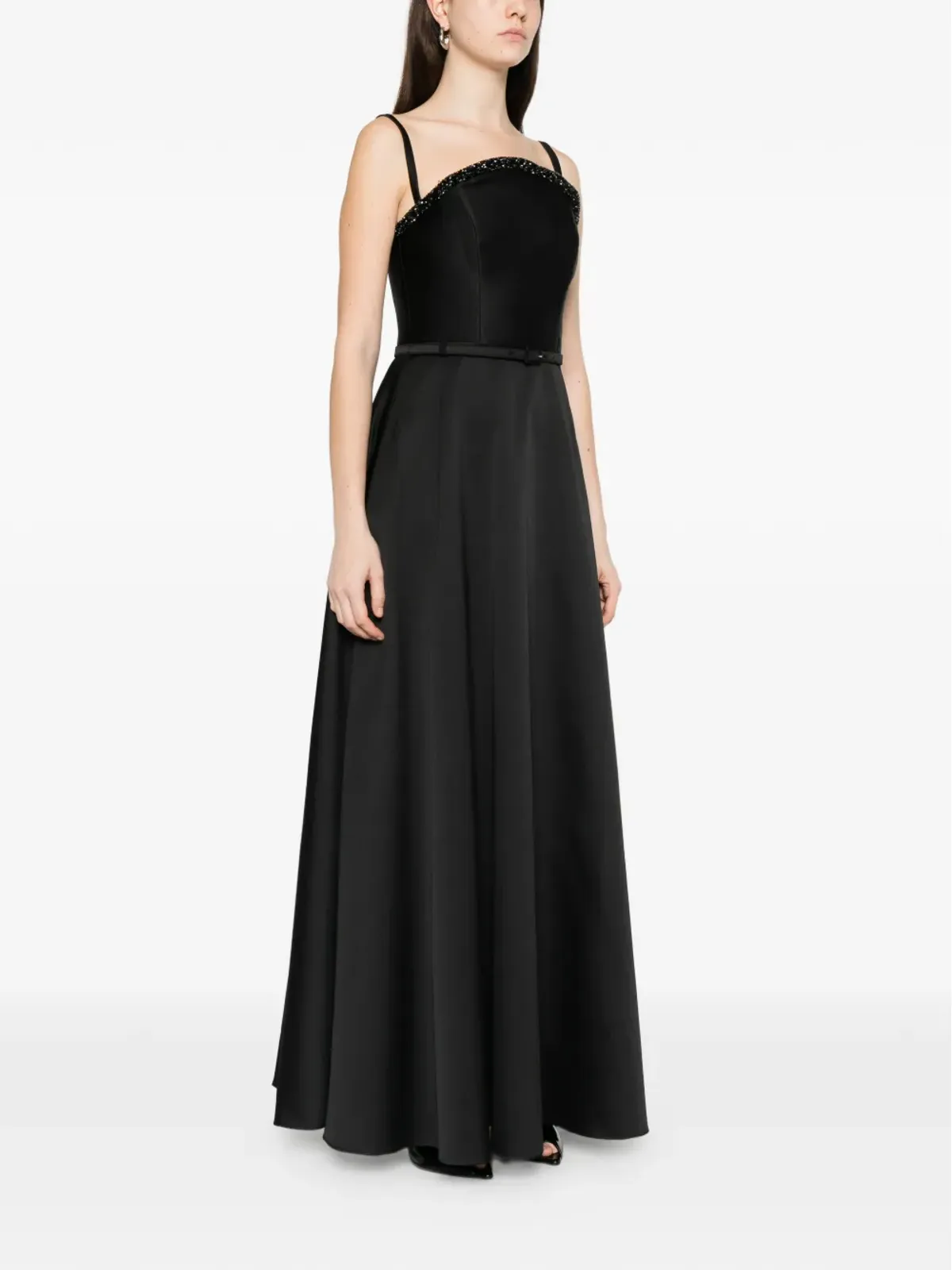 Roland Mouret クリスタル装飾マキシドレス - 画像3