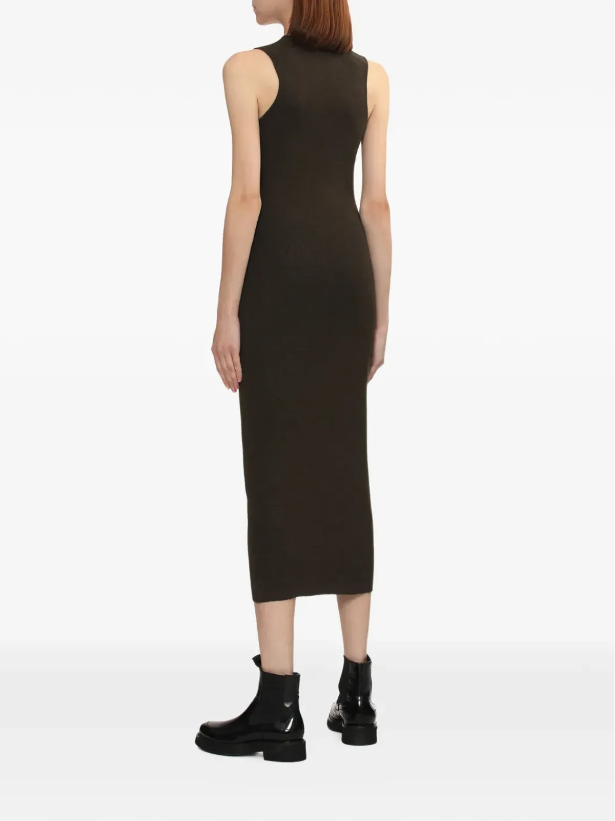 FEAR OF GOD ESSENTIALS スクープネックリブミディドレス - 画像4
