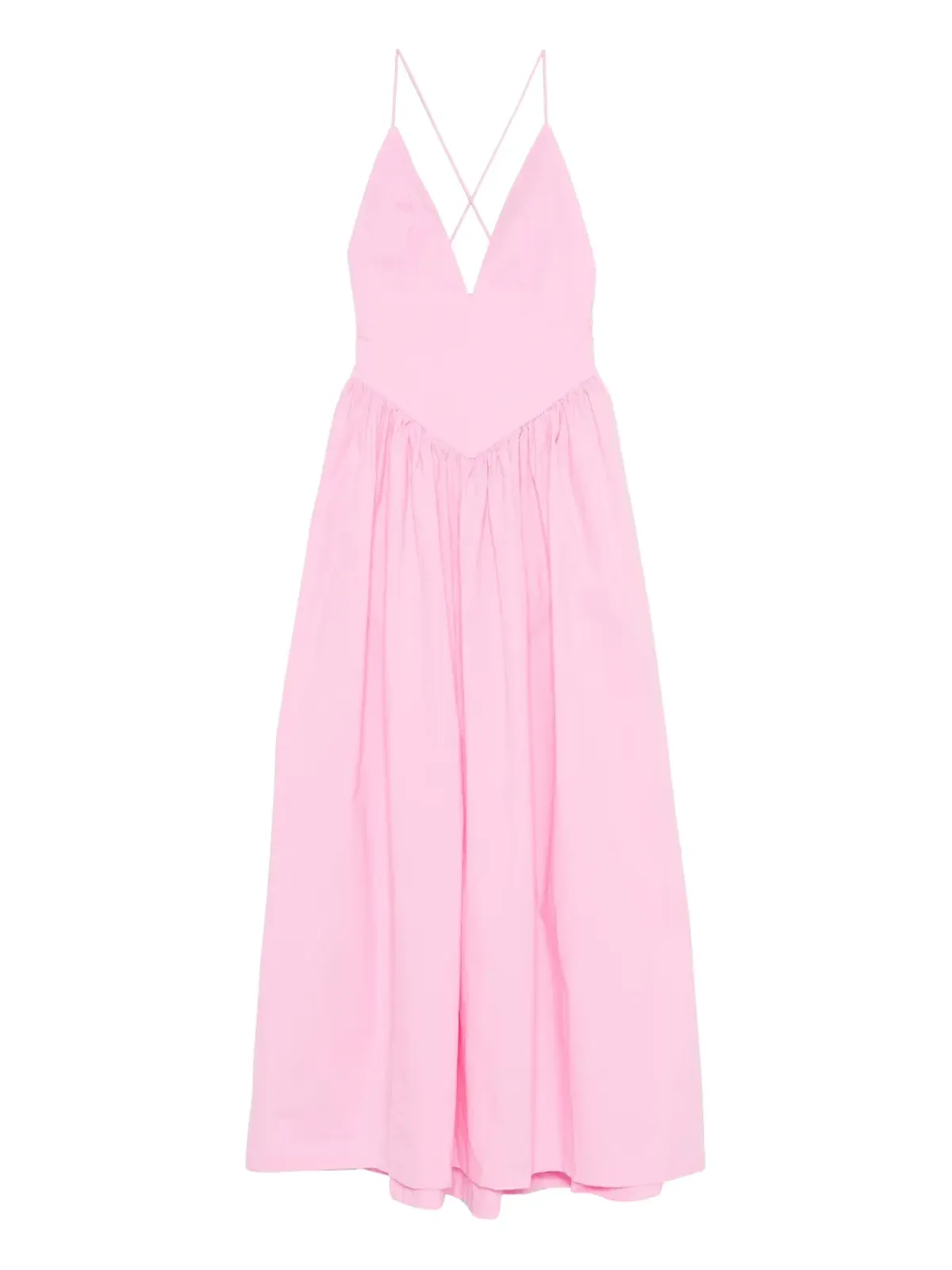 Adriana Degreas V-neck straps maxi dress - Pink - 画像1