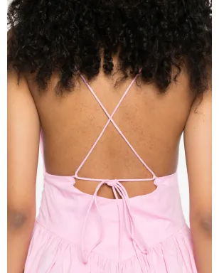 Adriana Degreas V-neck straps maxi dress - Pink - サムネイル5