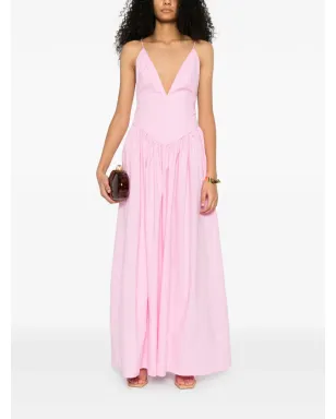 Adriana Degreas V-neck straps maxi dress - Pink - サムネイル2