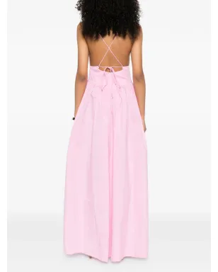 Adriana Degreas V-neck straps maxi dress - Pink - サムネイル4