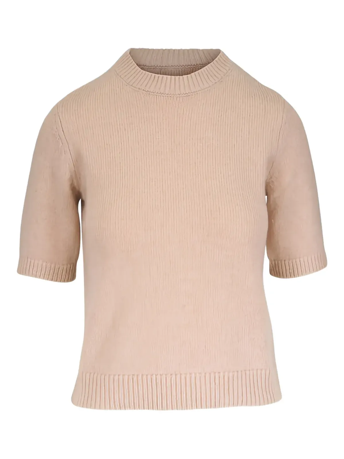 Kinross Cashmere クルーネック半袖Tシャツ - 画像1