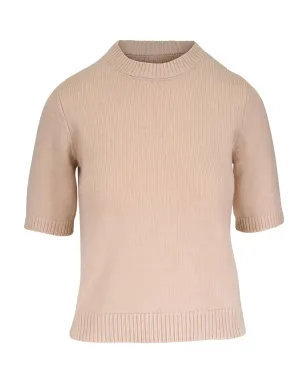 Kinross Cashmere クルーネック半袖Tシャツ - サムネイル1
