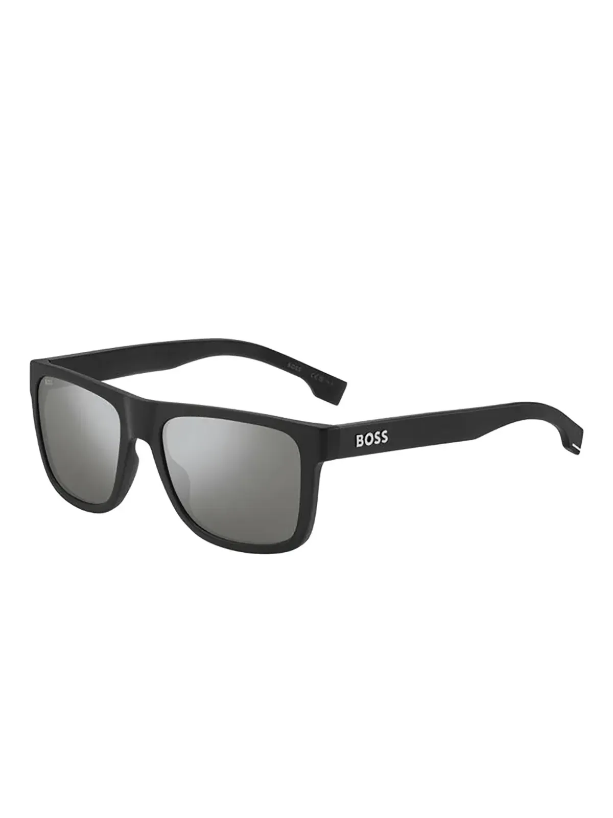 Hugo Boss Br マット矩形サングラス - ブラック - 画像2
