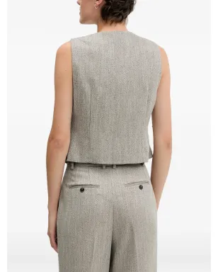 Pedro Del Hierro Vネック ボタンアップ ウエストコート - サムネイル3