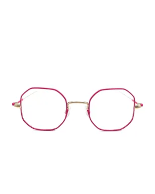 Anne & Valentin ベネディクト八角形メガネ - Pink - サムネイル1