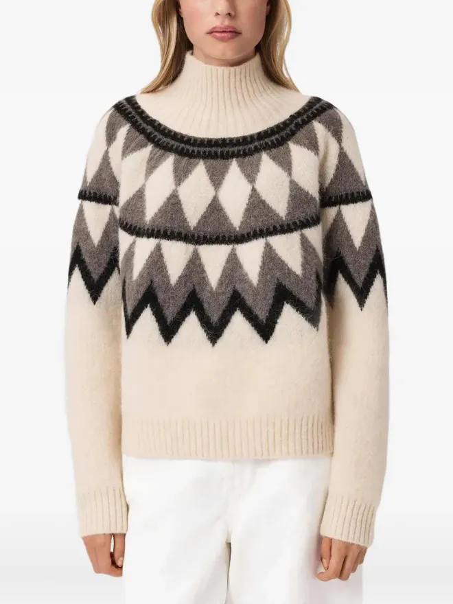 ALLSAINTS AllSaints Tara geometric-pattern セーターの商品画像
