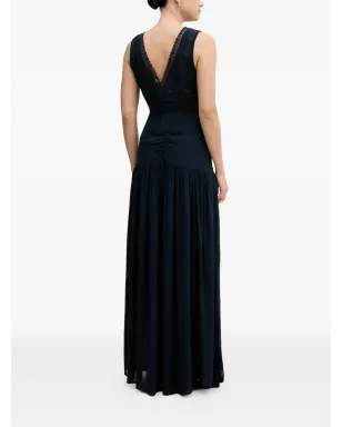 Pedro Del Hierro レースギャザー入りマキシドレス - サムネイル3